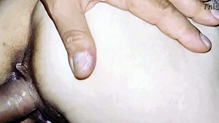 Skinny mature wife begs for close-up doggystyle anal bent over in pov passion