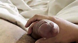 Bold handjob builds to explosive milk swallow finale