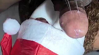 grávida no natal dressing sexy to suck that cock so good 🎄🍆💦