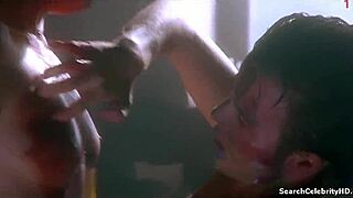 Sheryl Lee Delivers Topless Blowjob Handjob In Retro Blue Film