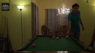 i'm this hot milf wife gettin handled hard on the pool table with my huge tits bouncin wild