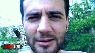 Skinny french blonde starla hunts cock outdoors pov fucked rough