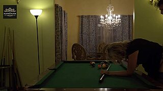 i'm this hot milf wife gettin handled hard on the pool table with my huge tits bouncin wild