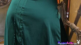 hot big boobed british teen ritchie strips pussy flashing her natural tits