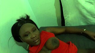 Cum-eating bitch begs for raw pussy fuck but gulps huge load in whore mouth instead