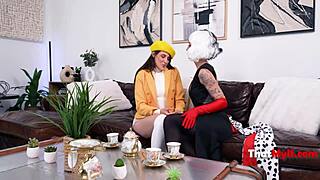 Yo, donate? Watch me persuade with this strapon, Charlie and Aubree Valentine style