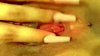 Petite teen fingers pretty pussy