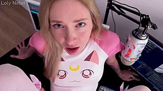 Stepsister's Secret Webcam Show Gets Exposed Unless She Takes My Cock Right Now!