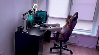 Stepsister's Secret Webcam Show Gets Exposed Unless She Takes My Cock Right Now!