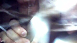 close-up oral tease builds to sloppy deep suck on throbbing shaft