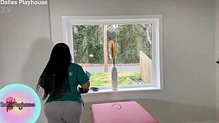 Curvy BBW Waxing Juicy Ass