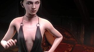 wait, how's this dildo floating and fucking her pussy so deep??