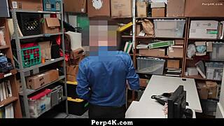 Suspect Aurora Winters Endures Bent-Over Doggystyle, Cowgirl Ride, And Missionary Pounding In Police Shop Interrogation!