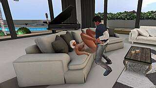 Stepson Pounds Stepmom in Wild Taboo 3some Frenzy