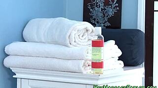 spunky tattooed masseuse sucks monster cock for facial 💦😈