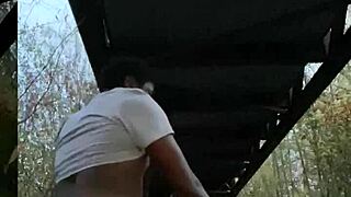 Public Sex Chronicles Pt2: Milf Moans on Monster Black Cock Till Outdoor Creampie