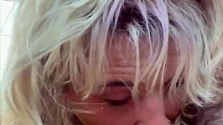 pretty street hooker kneels for deepthroat cum in mouth finish