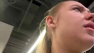 bbw teen 18+ fingers shaved pussy outdoors till squirting creampie in public view