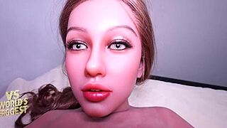 Hot Babe's Fuck Doll Belly Bulges on Massive Cock Cumshot