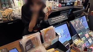 imagine slurping coffee at starbucks with fresh cum dripping down your face after a sloppy public toilet blowjob.