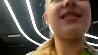 bbw teen 18+ fingers shaved pussy outdoors till squirting creampie in public view