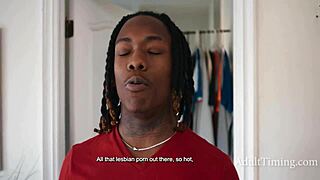 dude tricks innocent ebony lesbians into bbc group domination submission