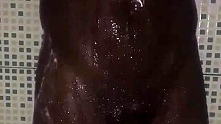 Quick tease before steamy shower