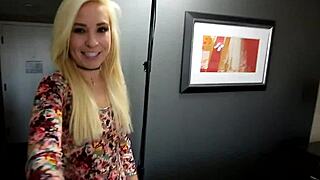 Cash-hungry tattooed teen Kaylee Haze sucks monster cock in private casting fuck