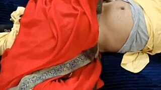 Indian young horny wife bends over big ass for home delivery boy's deepthroat doggystyle creampie