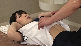 i expose naive japanese teen's deep pussy in harassment massage