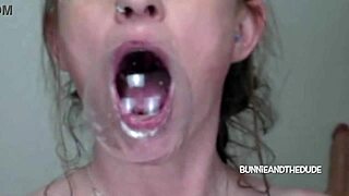 Milf Gives Biggest Sloppy Deepthroat Cum Bubble Blowjob Ever BunnieAndTheDude