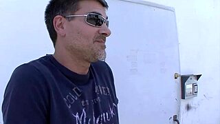 😏 cougar grabs random cock for hotel ride!! deepthroat fun