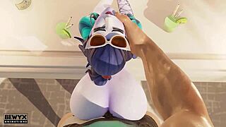 Widowmaker’s French holiday heats up with monster cock