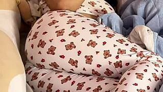 Chubby Ebony Babe Farts Loud and Natural on Bed Worshiping Her Big Curvy Ass