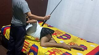 Caught my horny stepmom filming erotic solo then she begs my cock to finish her homemade porn