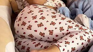 Chubby Ebony Babe Farts Loud and Natural on Bed Worshiping Her Big Curvy Ass