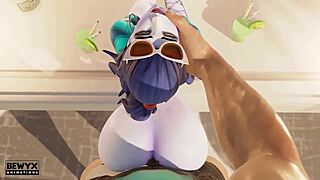 Widowmaker’s French holiday heats up with monster cock