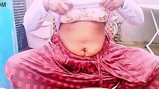 Sexy Maid's Daughter Bounces Natural Tits Riding Owner Cowgirl Dirty Telugu Talk