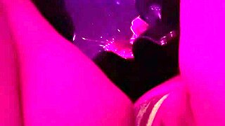 Horny Italian Milf Artemisia Flashes Shaved Pussy Publicly at Night