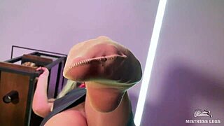 imagine goddess nylon soles teasing above as you worship pov