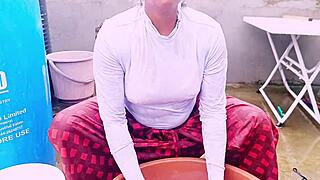 Sexy Maid's Daughter Bounces Natural Tits Riding Owner Cowgirl Dirty Telugu Talk