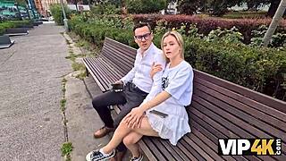 Cute blonde cheats on boyfriend for cash hardcore fuck