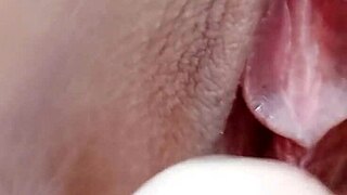 This horny mature blonde cougar spreads her huge pussy lips fingering that beefy mature cunt solo on cam