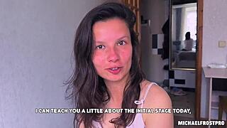 Stepson Pounds Busty Stepmom's Hairy Cunt Doggy in Bedroom!