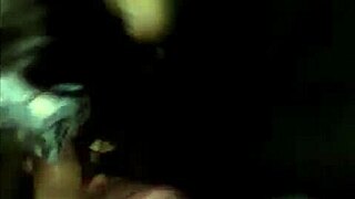 brunette slut sucking friend's huge cock wanna see her gag?