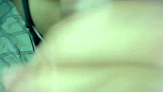 brunette slut sucking friend's huge cock wanna see her gag?