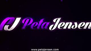 Busty Peta Jensen rides hairy pussy on monster cock in hardcore scene