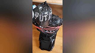 larve sophie momifiee chained bent over for doggystyle facial cumshot