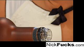 nick pounds two sluts in wild threesome blowjob cumshot frenzy