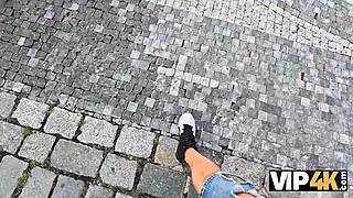 Cute blonde cheats on boyfriend for cash hardcore fuck